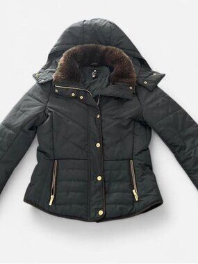 H&M Fur Lined Collar Spring Jacket